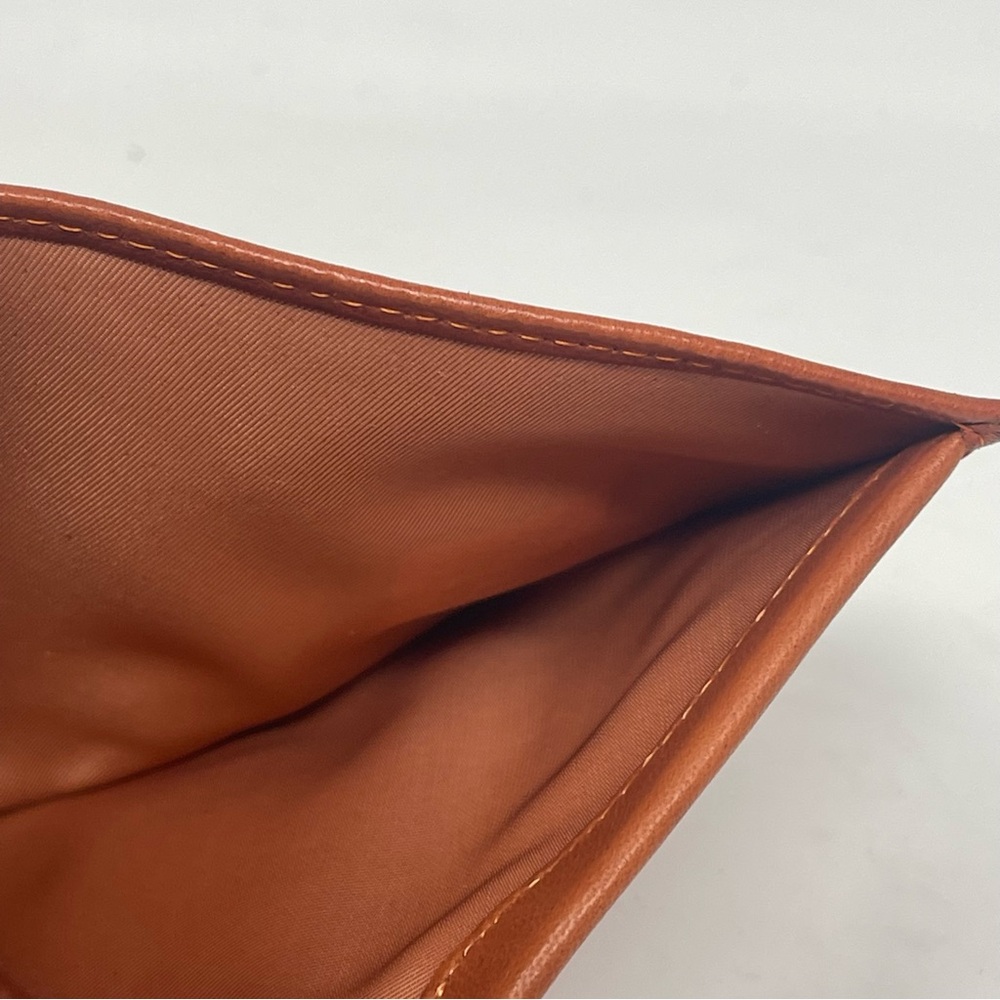 Prince Gardner Wallet Tan Brown Genuine Lambskin Leather Kiss Lock Coin Vintage - Picture 12 of 14
